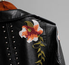 Aveline | Læderblomsterjakke