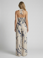 Madison | Kunstnerisk Halterneck Jumpsuit Med Vide Ben