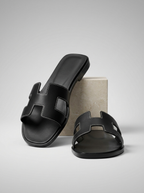 Helena | Leather Slippers Women