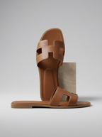 Helena | Leather Slippers Women