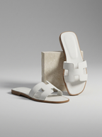 Helena | Leather Slippers Women