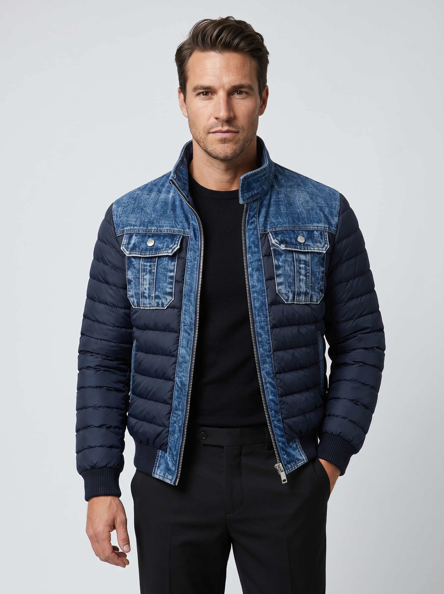 Levano | Men's Denim Winter Jacket