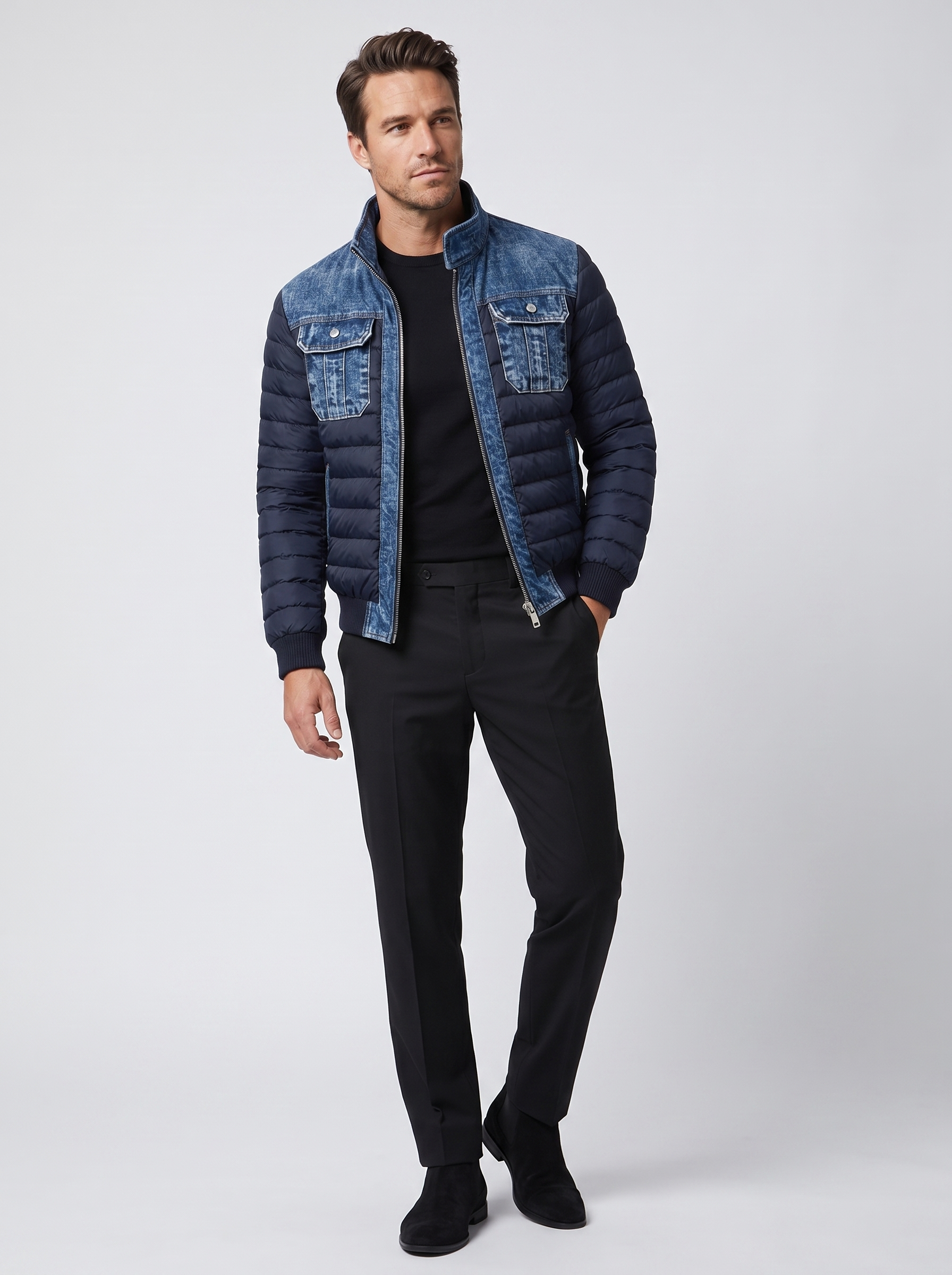 Levano | Men's Denim Winter Jacket