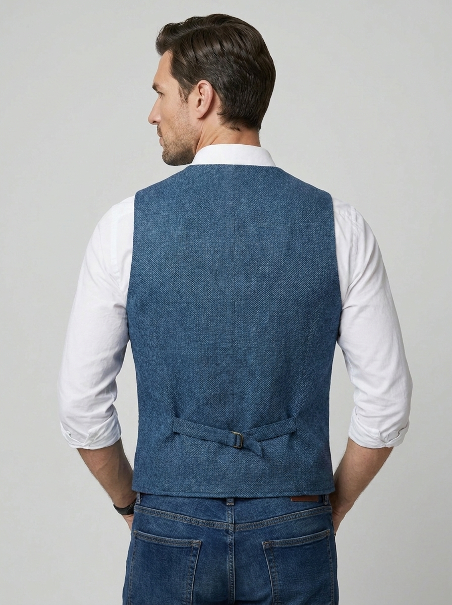 Matteo | Elegant Herre Gilet Med Knaplukning