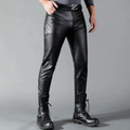 Nolan | Men's Slim-Fit Leather Trousers