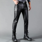Nolan | Men's Slim-Fit Leather Trousers