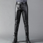 Nolan | Men's Slim-Fit Leather Trousers