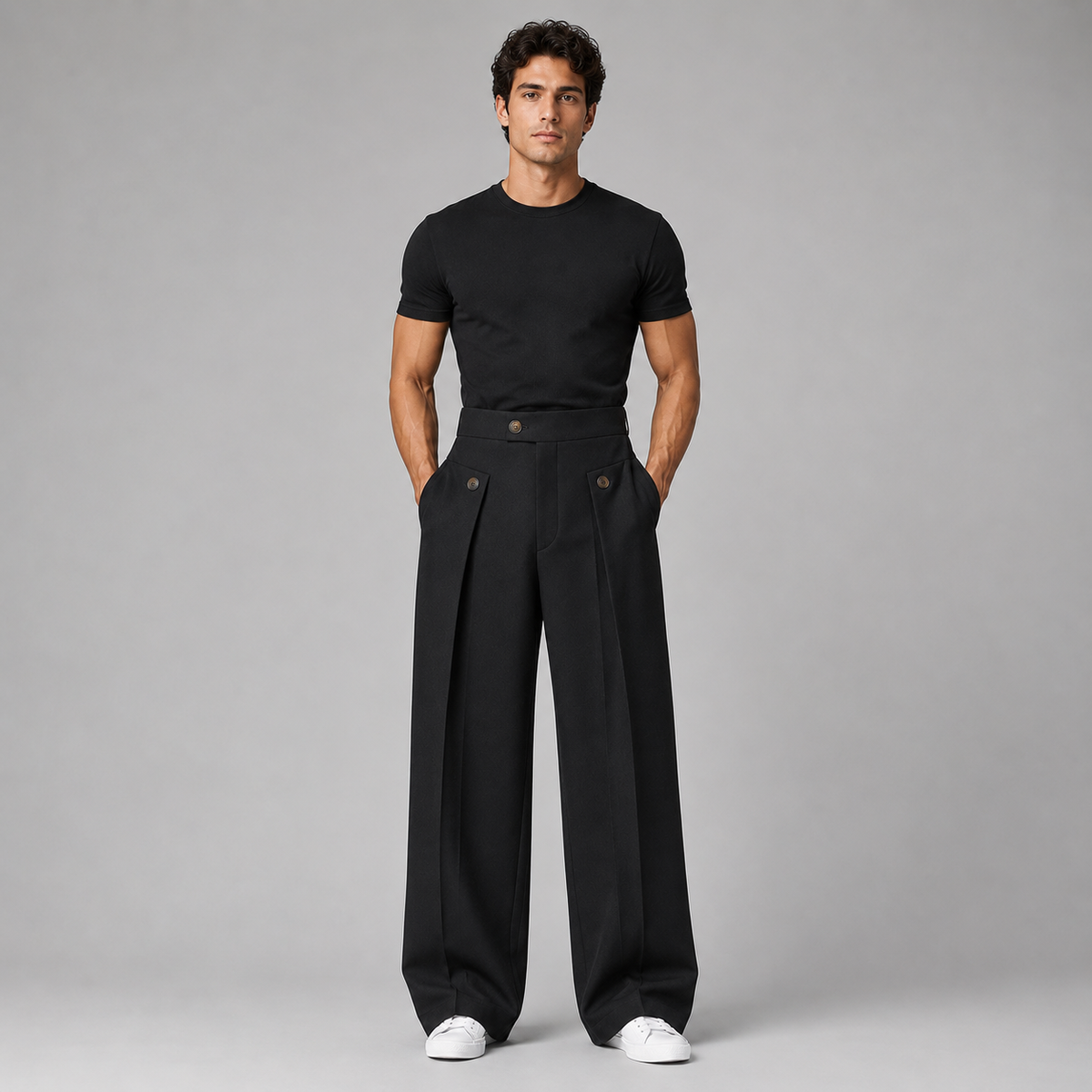 Valdemar | Herre Wide Leg Bukser