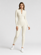 Elara | Long-Sleeved Jumpsuit for Women with Zipper
