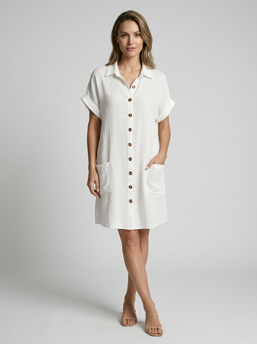 Lida | Abito estivo stile polo con vestibilità rilassata