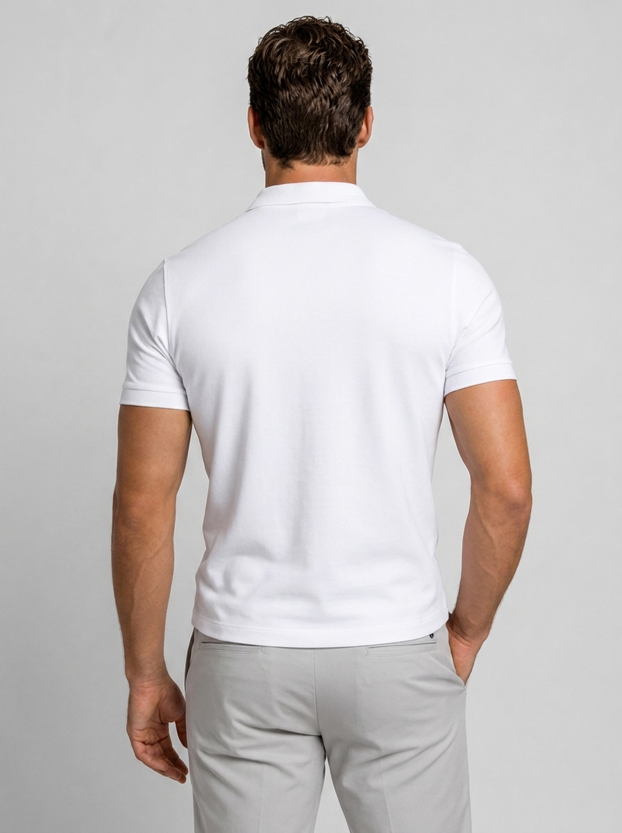 Lorenzo | Slim Fit Polo Med Lynlås Til Herre