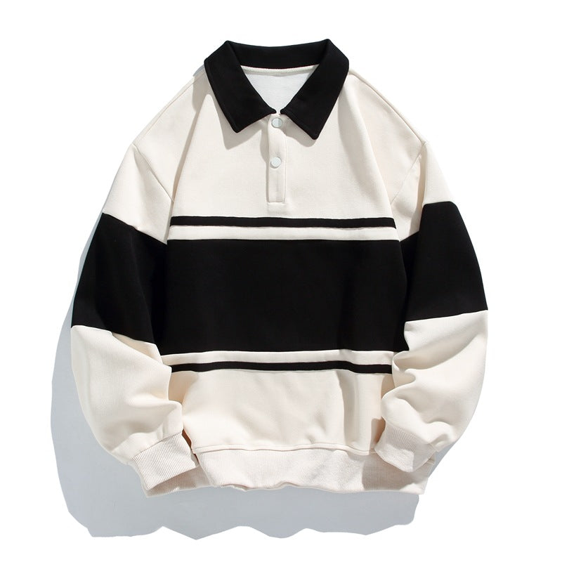 Viggo | Men's Striped Polo Sweatshirt