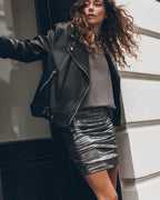 Lunessa | Glitter Metallic Mini-Nederdel