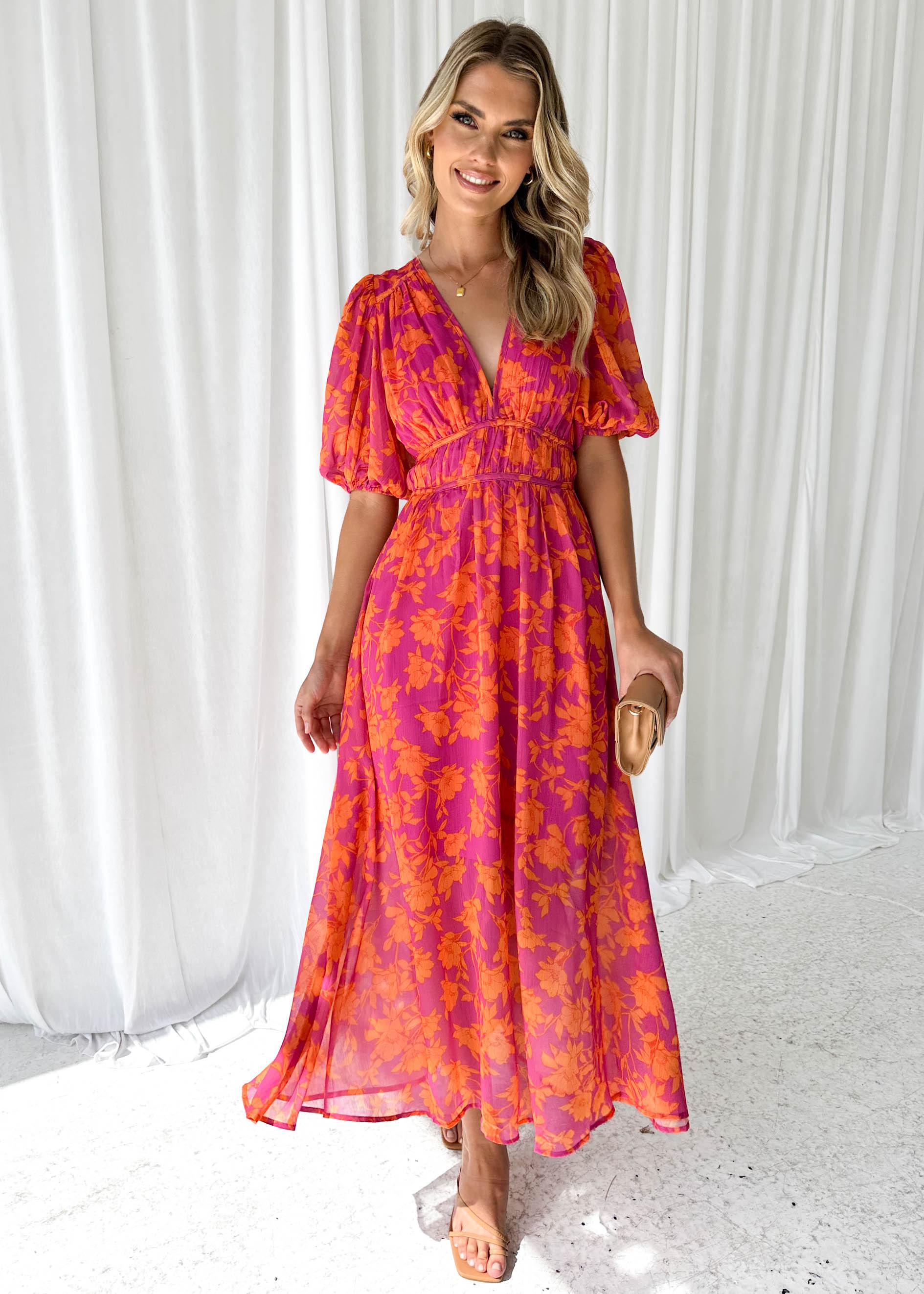 Soléna | Damer Blomster Maxi Kjole