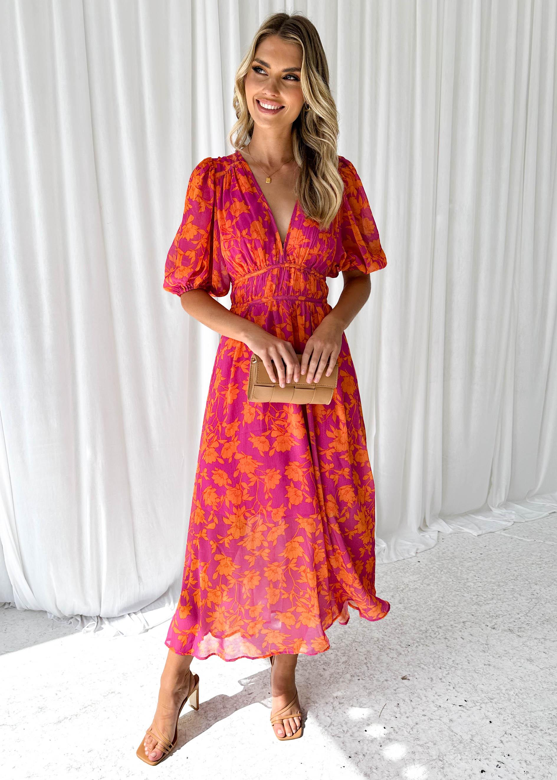 Soléna | Damer Blomster Maxi Kjole