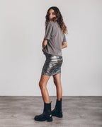 Lunessa | Glitter Metallic Mini-Nederdel
