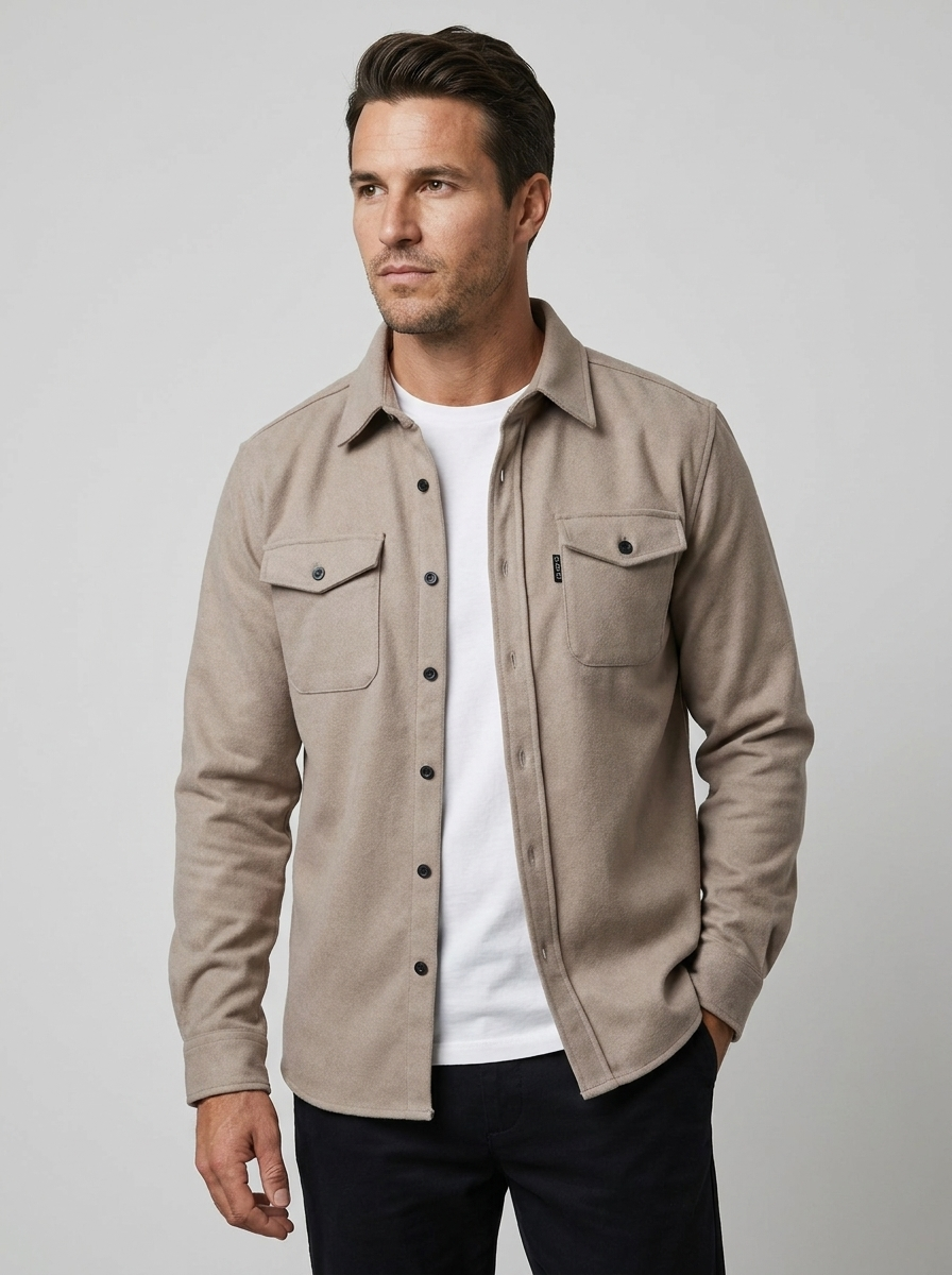 Elian | Casual Overshirt Til Herre Med Brystlommer