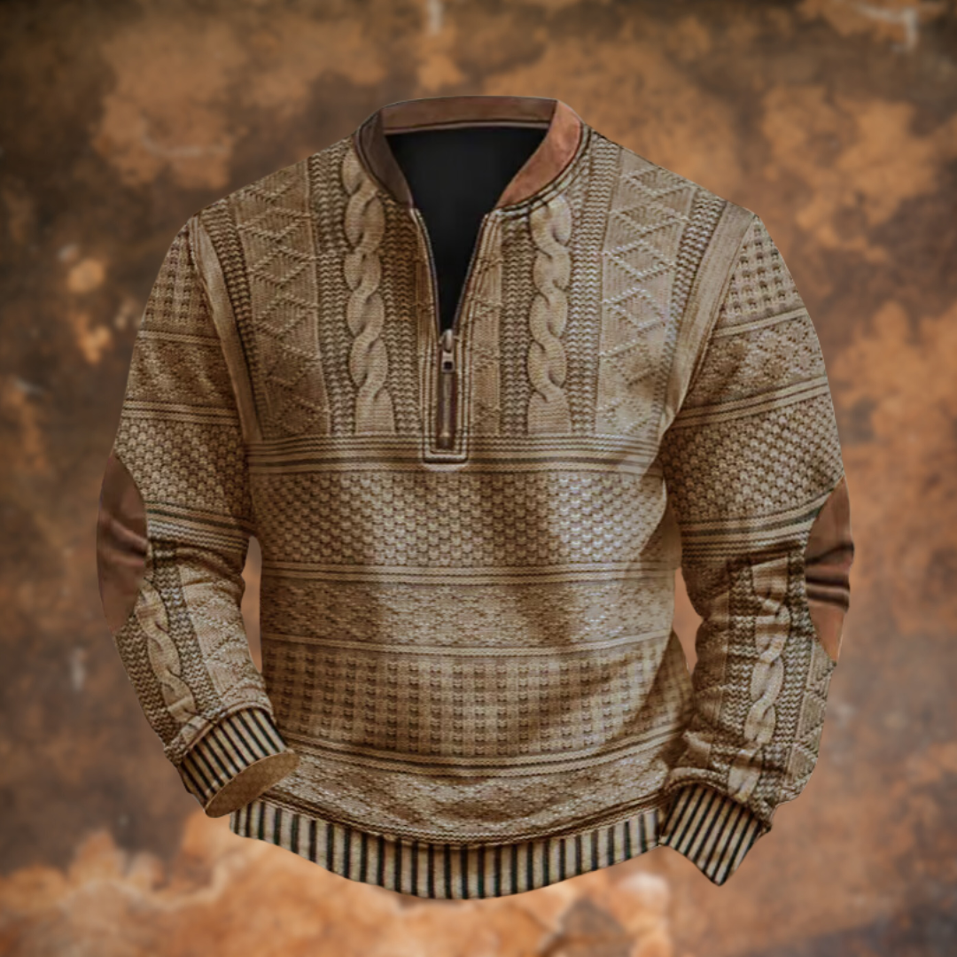 Nikolai | Herre Half-Zip Striktrøje
