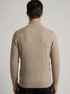 Valentino | Ribstrikket Half Zip Sweater til Herre