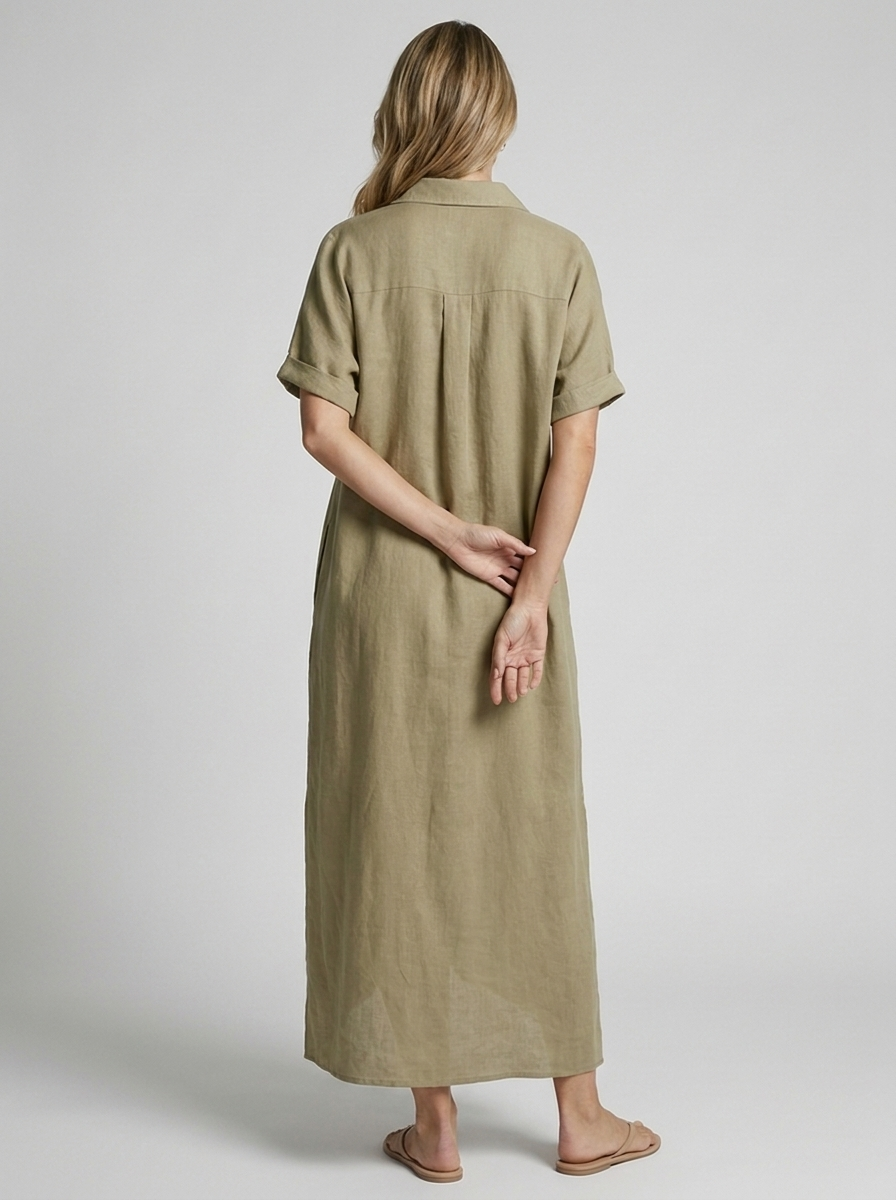 Serena | Long Shirt Dress with Relaxed Fit