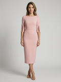Valentina | Elegant midi dress with pearl details