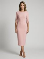Valentina | Elegant Midikjole Med Perledetaljer