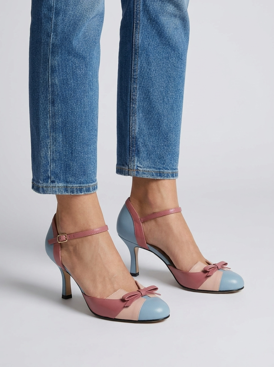 Camille | Pumps Med Ankelrem Og Sløjfe Til Dame