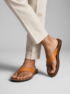 Sebastian | Læder Flip-Flops Til Mænd Med Komfortsål