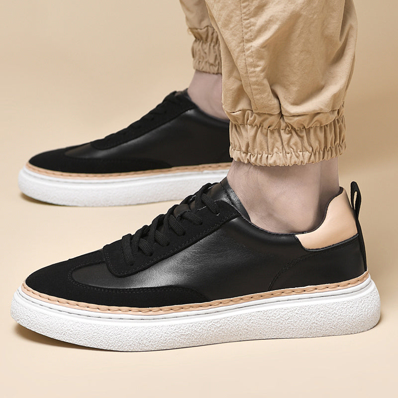 Alviero | Sneakers in pelle con dettagli in camoscio