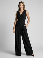 Josephine | Elegant Ærmeløs Jumpsuit Med Vide Ben