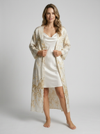Alicia | Satin Nightdress Set with Matching Kimono