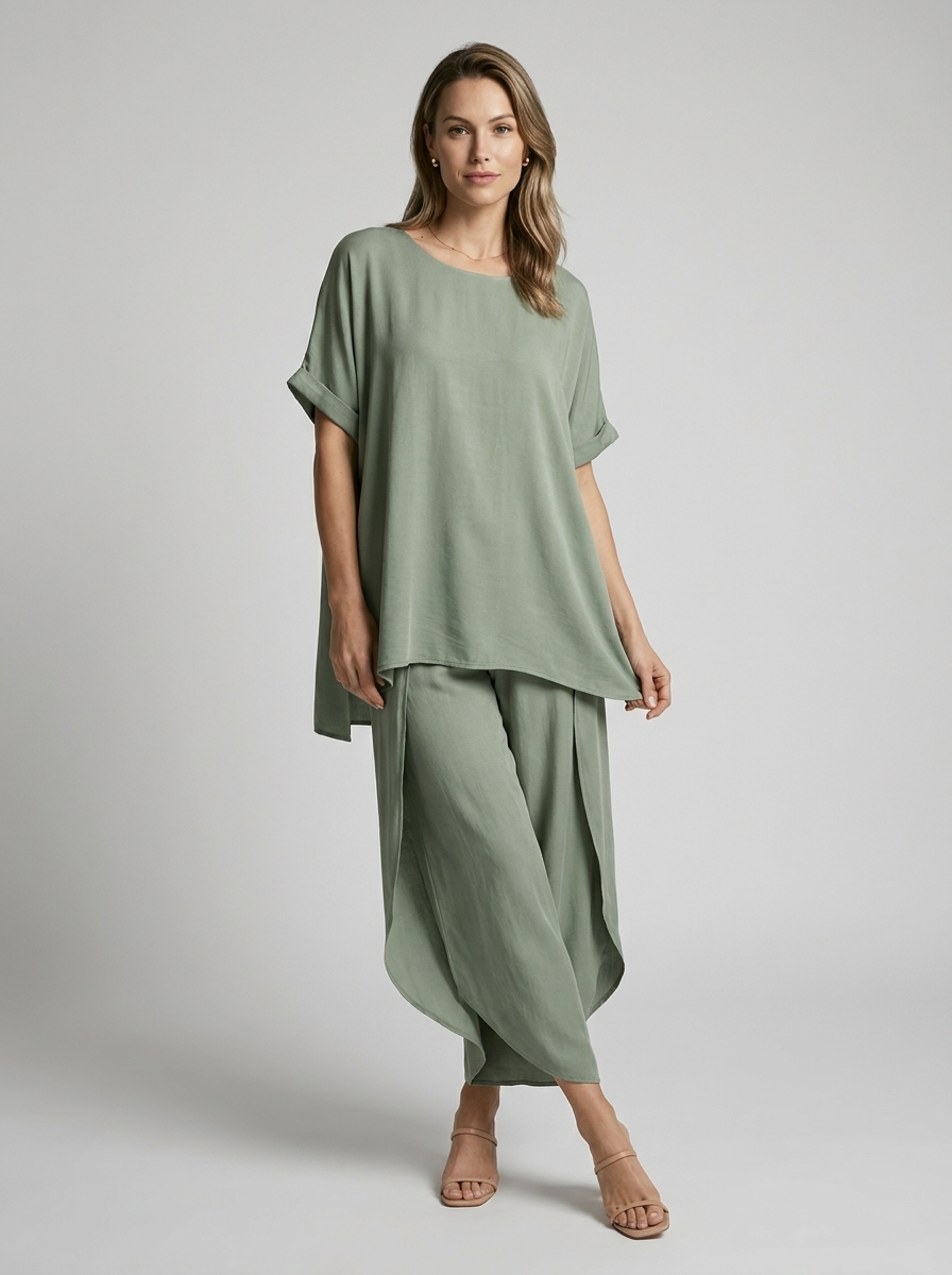Luca | Comfortable Two-Piece Women's Set with Blouse and Pants