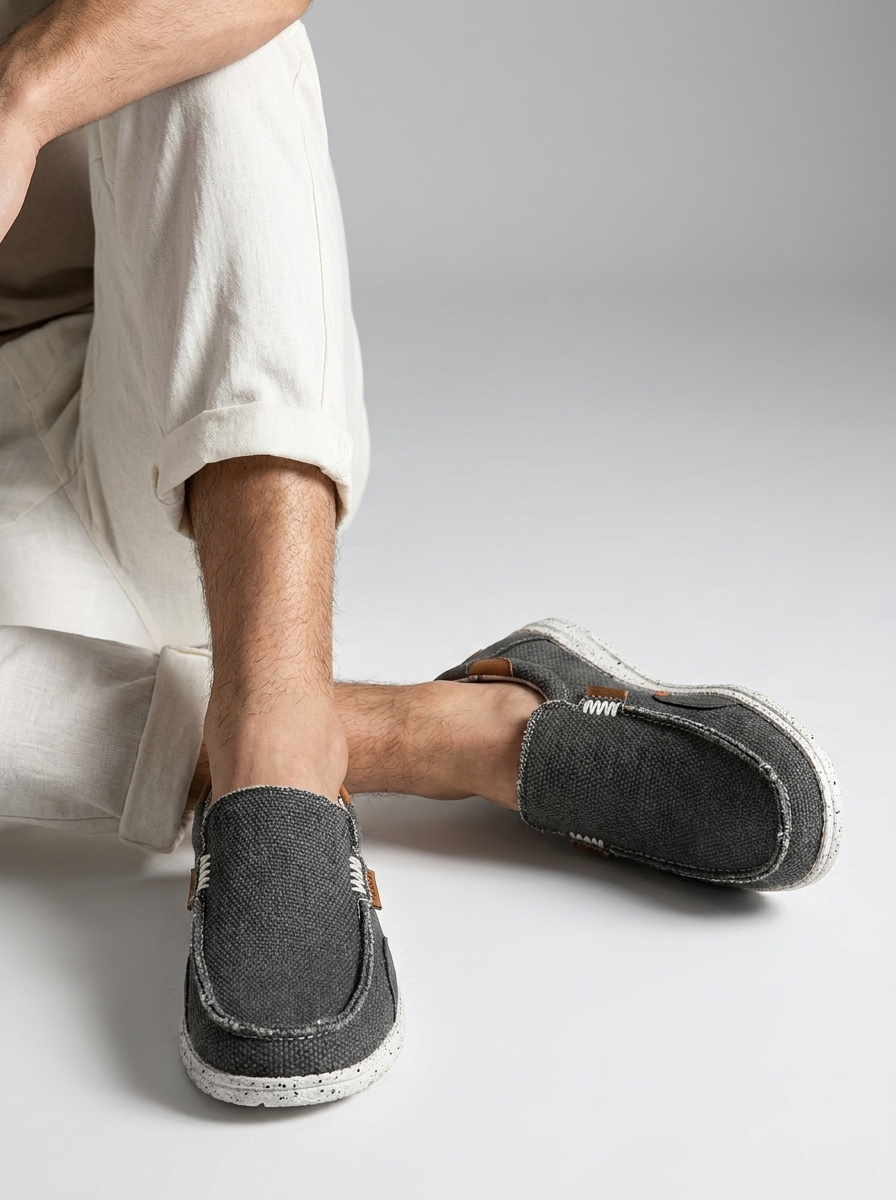 Southport | Herre Canvas Loafers Med Slip-On Design
