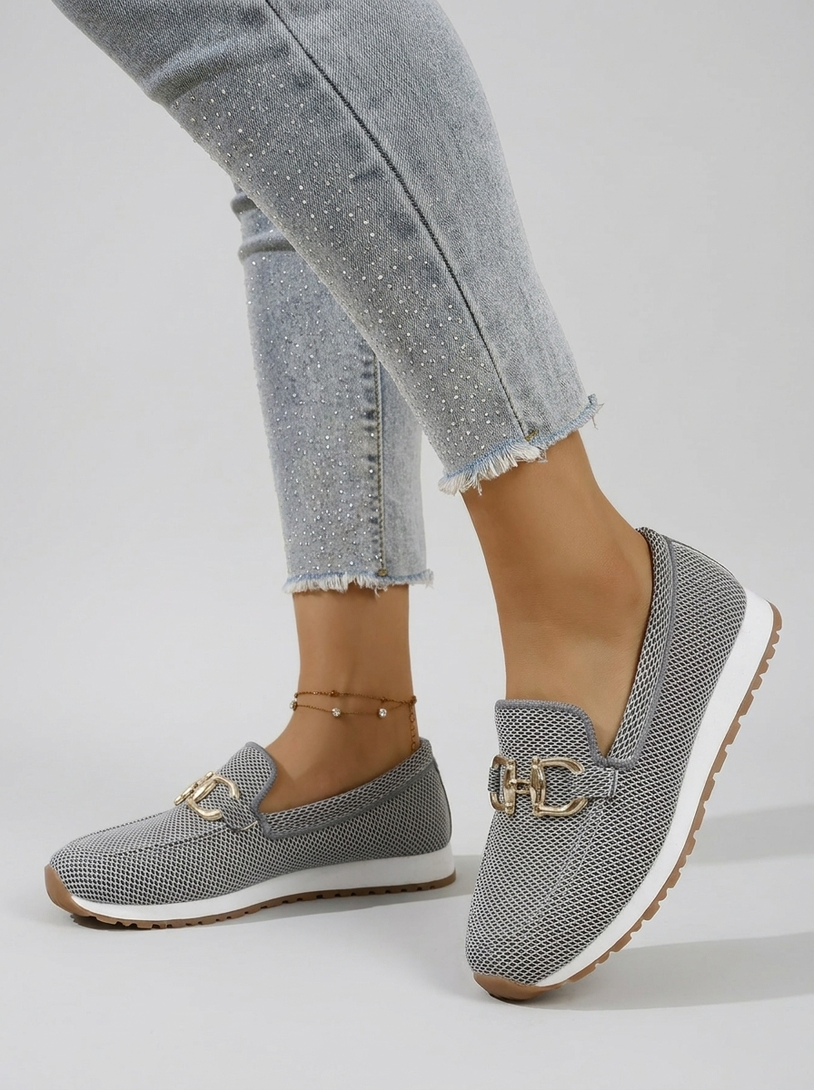 Elowen | Komfort Loafers Med Åndbart Meshdesign
