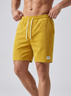 Rafael | Strukturerede Bade Shorts med Elastisk Talje