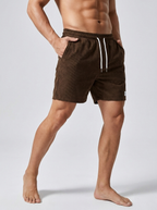 Rafael | Strukturerede Bade Shorts med Elastisk Talje