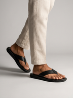 Sebastian | Læder Flip-Flops Til Mænd Med Komfortsål