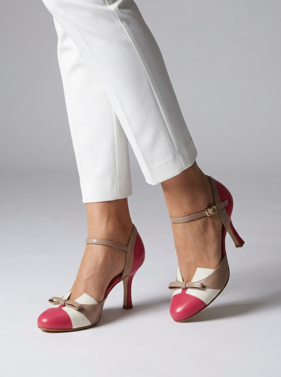 Camille | Pumps Med Ankelrem Og Sløjfe Til Dame