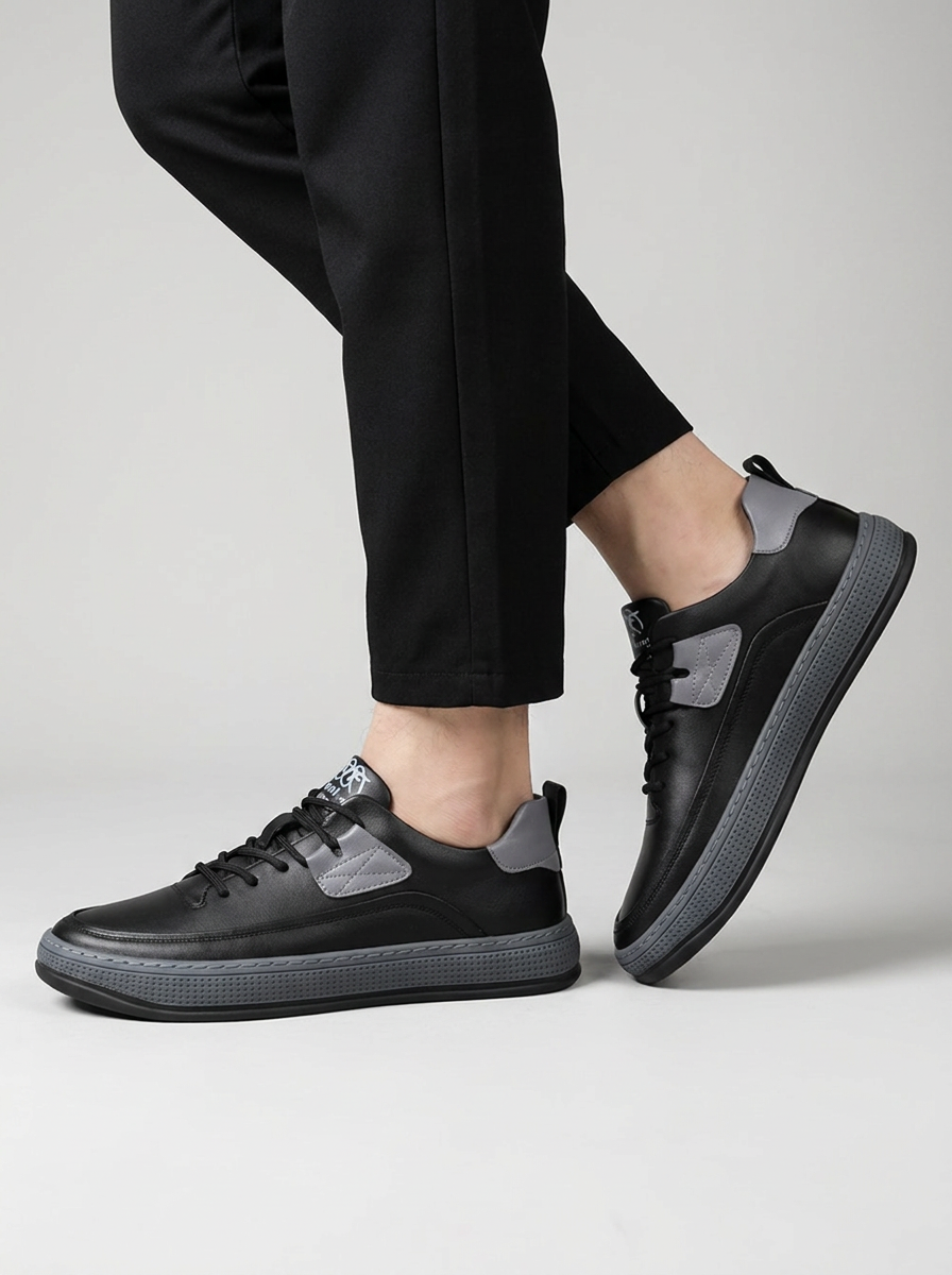 Lorenzo | Minimalistiske Læder Sneakers Med Komfortsål