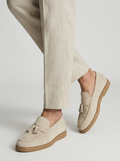 Lucien | Loafers i Ruskind med Kvaster til Herre