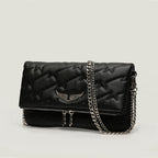 Aurelia | Bolso bandolera con correa de cadena y diseño de solapa elegante