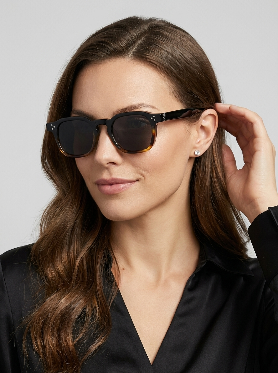 Rocco | Kraftig Acetat Solbrille i Retro Design