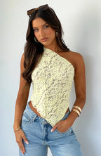 Elvira | One-Shoulder Blonde Top