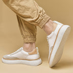 Alviero | Sneakers in pelle con dettagli in camoscio