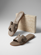 Helena | Læder Slippers Damer