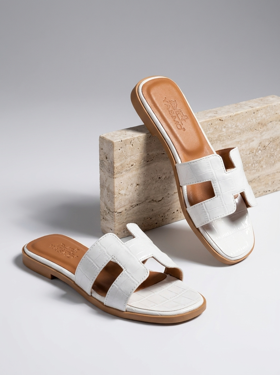 Helena | Læder Slippers Damer