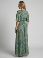Elara | Maxi Dress with Print and High Slit