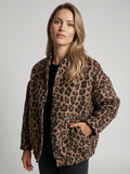 Amelie | Women's Leopard Bomber Jacket