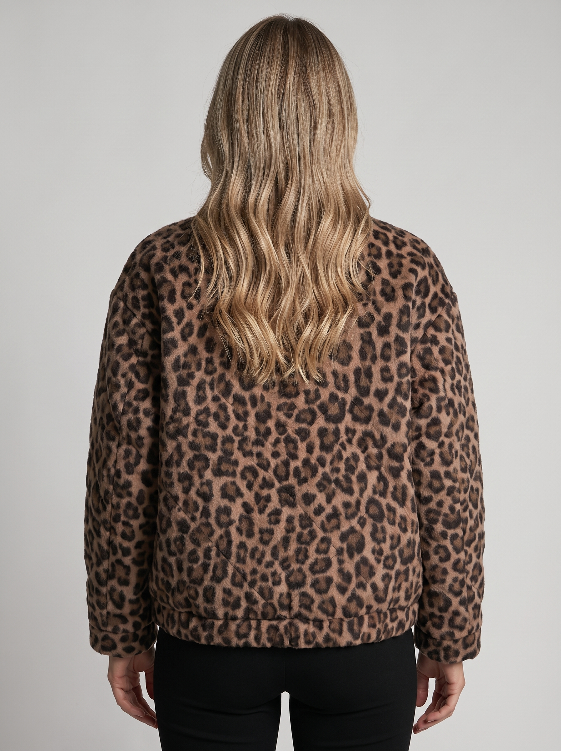 Amelie | Women's Leopard Bomber Jacket