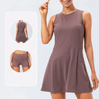 Virelle | Sporty Tennis Kjole Med Indbyggede Shorts